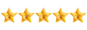 5 3d stars to represent 5 star rating for spraytech llc and for asphalt repair and asphalt patching